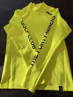 TFW49 蛍光イエロー 長袖 ゴルフシャツ