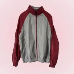 OLD UNIQLO ナイロンジャケット M 赤/グレー