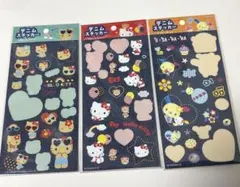 サンリオ　デニムステッカーシール　ウサハナ　ハローキティ　キティちゃん　中古