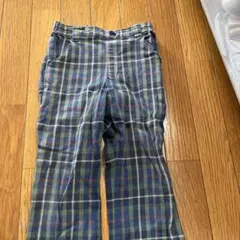 チェック柄パンツ