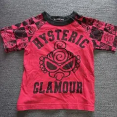 再値下げ　HYSTERIC MINI ヒスミニ　Tシャツ 赤90cm 肩ボタン付