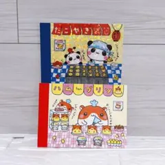 ③新品　クーリア たこやきこぱむだ　ハムちゃんプリン　ミニメモ　平成レトロ柄