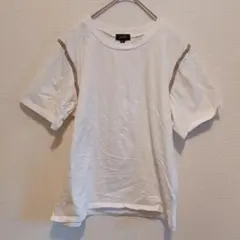 オントゥエルフス ラインストーン Tシャツ クルーネック M 白 綿 デイリー