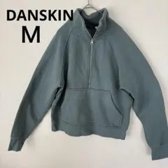 DANSKIN ハーフジップ トレーナー M グレー