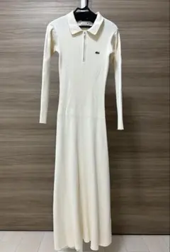 SNIDEL LACOSTE スキッパーリブニットワンピース