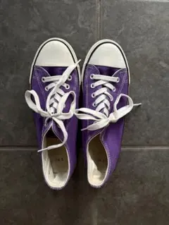 【お値下げ】パープル スニーカー 古着 限定値下げ