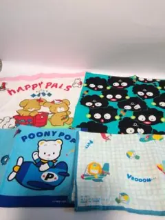 昭和レトロ　希少　サンリオ キャラクター ハンカチセット　４枚セット