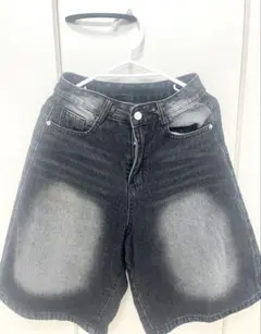 【y2k】ダークグレー ハーフパンツ