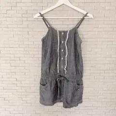 子供用 サロペット 140cm ウエスト紐付き 肩紐調節可 綺麗な状態