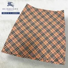 美品 バーバリー ブルーレーベル ミニスカート ノバチェック ピンク y2k