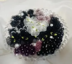 巻きバラ　花　半球パールおまけ付き