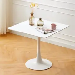 255丸テーブル ダイニングテーブル 北欧風 直径60cm ホワイト食卓 