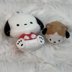 【まとめ】サンリオ　ポチャッコ　ぺたんこマスコット&ハグコット　２個セット