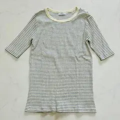 美品✨SHIPS any カットソー ボーダー リブ F（G147）のサムネイル
