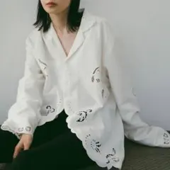 【新品】anuke Cutwork Opencollar Shirts