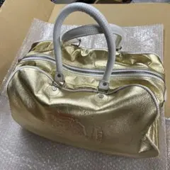 値下げしました　DIESEL ゴールド ボストンバッグ