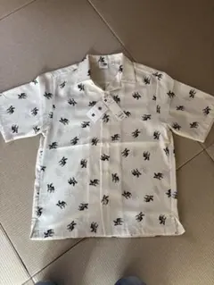 ド*ー様 ジョジョの奇妙な冒険 GUコラボ オープンカラーシャツ イギー