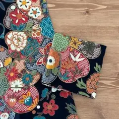 和風花柄生地 綿 風呂敷 2枚セット