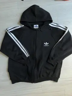 adidas 万国旗タグ　vintage カナダ製　ジップパーカーM