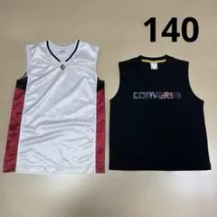 CONVERSE バスケットボール ウェア タンクトップ2枚セット　140cm