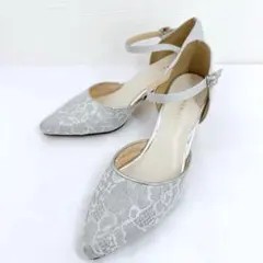 美品❤JELLY BEANS セパレートパンプス 23.0cm ライトグレー