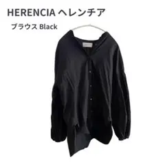 HERENCIA ヘレンチア ボリュームスリーブ ブラウス ブラックのサムネイル