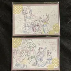 鬼滅の刃　dining 胡蝶しのぶ　胡蝶カナエ　栗花落カナヲ　原画ポストカード