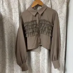earth music&ecology 茶色　ブラウス