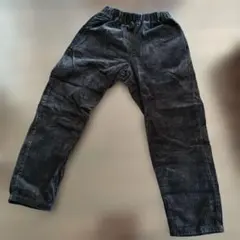 GU コーデュロイ ブラックパンツ