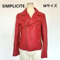 【期間限定値下げ】simplicite ラムレザー　ライダースジャケット セール】【MAISON CLUB】Soft lamb leather like ZIP JACKET ソフト