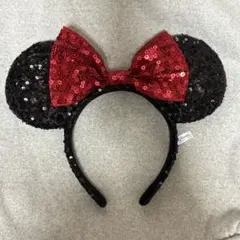 ミニーマウス スパンコールカチューシャ ディズニー