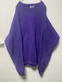 り*ご様 90s USA製 Lee 無地 スウェット XL パープル ノームコア