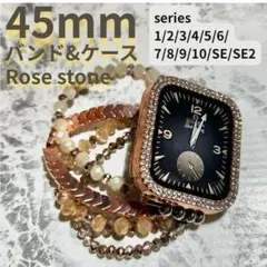 アップルウォッチ　applewatch　バンド ケース ローズ 45mm
