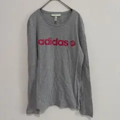 adidasNEO LABEL 長袖Tシャツ グレー　0T 大きいサイズ