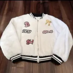 SHEIN ホワイトファージャケット 140cm ザラ　H&M