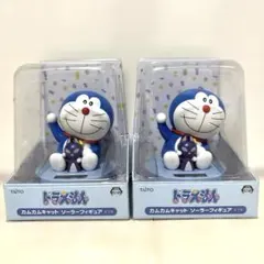 ドラえもん カムカムキャット ソーラーフィギュア【2個セット】 招きねこ
