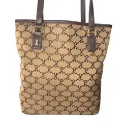 な*つ様 値下げ【ロベルタ ディ カメリーノ】ロゴ総柄トートバック