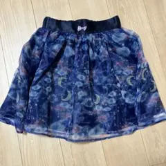 Swimmer フレアスカート ネイビー 月星プリント　タグ付きのサムネイル