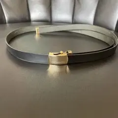 希少美品 COOTIE レザーバックルベルト ブラック×ゴールド L カウハイド 希少美品 COOTIE レザーバックルベルト ブラック×ゴールド L