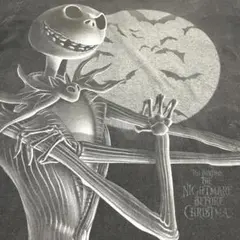 アニメTシャツ disney ディズニー　ナイトメアー・ビフォア・クリスマス