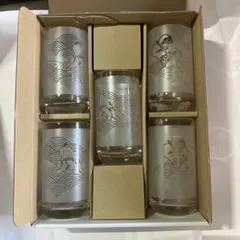 가격 인하!신품 미사용 스모 부두, 스모 디자인, 유리컵 5개, 비매품