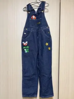SUPER MARIO デニムオーバーオール 刺繍