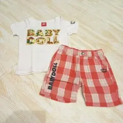 ベビードール Tシャツ＆ハーフパンツセット BABYDOLL Tシャツ 短パン