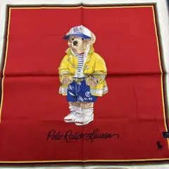 ポロ　ラルフローレン　ポロベア　大判ハンカチ　未使用