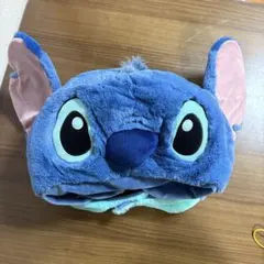 スティッチ 耳付きフリース帽子