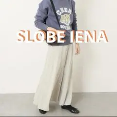 SLOBE IENA ドットフラワーフロントボタンスカート ナチュラルのサムネイル
