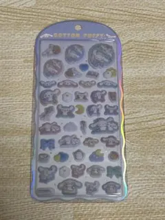 コットンパフィーシール シナモン　ボンボンドロップシール うるちゅるシール