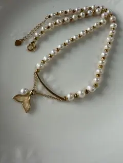 No.688 淡水パール レディース　本真珠アクセサリー　ネックレス　天然真珠