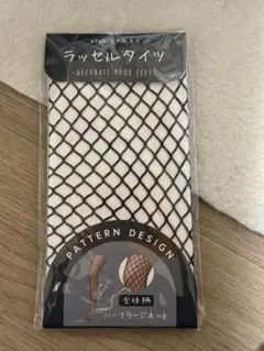 ネットデザイン ベージュタイツ M-Lサイズ