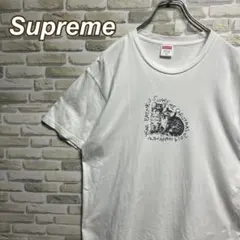 340【人気即完売品】シュプリーム♤センターロゴ　猫　19FW半袖Tシャツのサムネイル